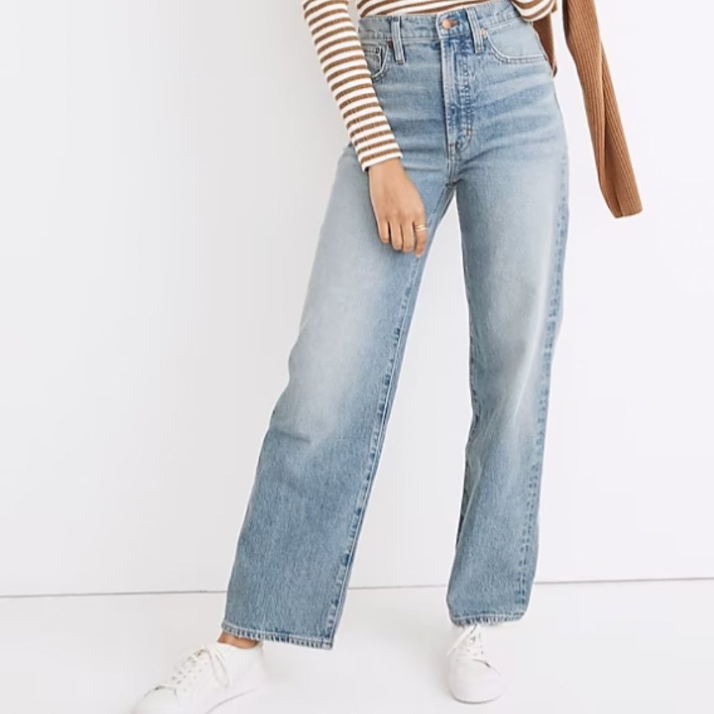 The Perfect Vintage Wide-Leg Full-Length Jean in Elmont Wash Size 29